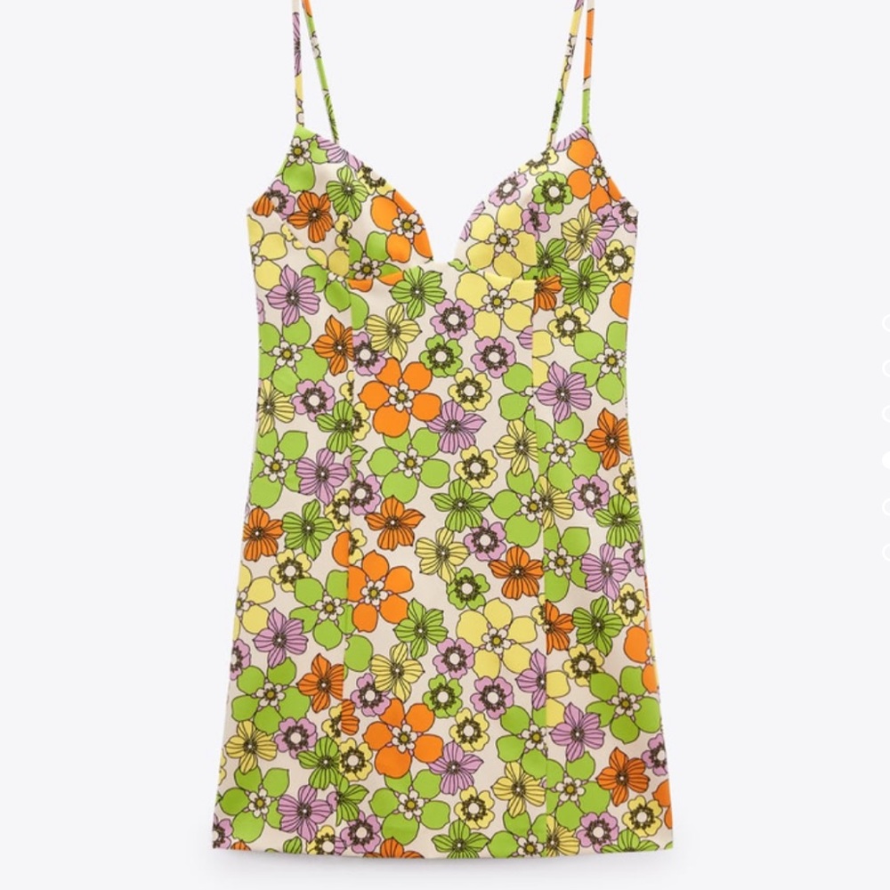 Zara Printed Short Dress